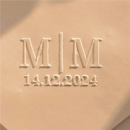 Customize Embossing Stamp Wedding Monogram Embosser Stamp,Personalized 2 initials Embosser Stamp,Wedding gift,hand held embos