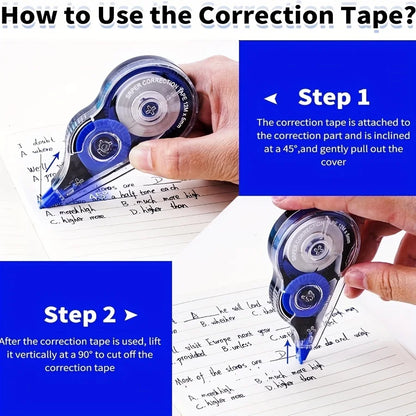 5 Pieces/Set White Out Correction Tape Multiple Color Student Kawaii Error Correction Erasers Student School Stationery Suppl