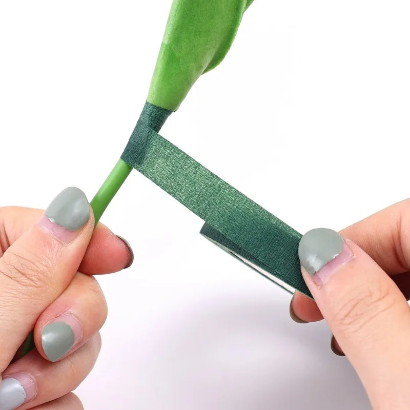 10/1Rolls Green Bouquet Floral Tapes Self-adhesive Stamen Wrapping Paper Tape DIY Flowers Decor for Florist Wedding Party Pro