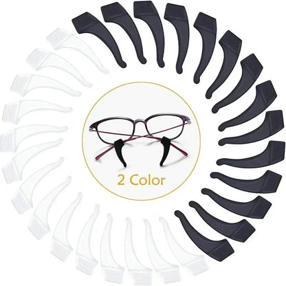 2/40pcs Silicone Ear Hook Anti-slip Glasses Leg Ear Sleeve Bracket Fastener Sunglasses Accessories Grip Anti-fall Eyewear Hol