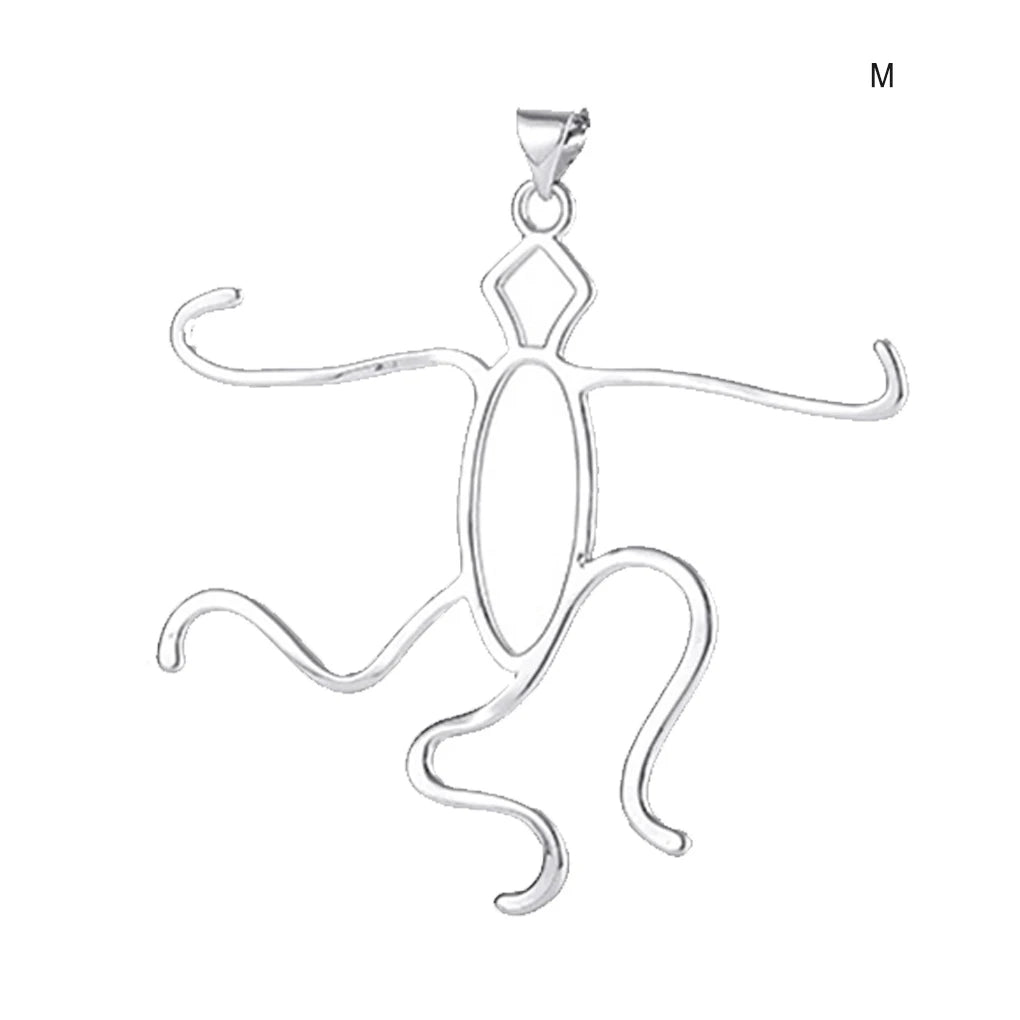 Pendant Blank Base Pendants Empty Support Lightweight Necklace Bracket - M White Gold