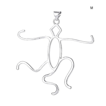 Pendant Blank Base Pendants Empty Support Lightweight Necklace Bracket - M White Gold