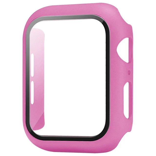 Glass+Cover For Apple Watch case 10 9 8 7 6 SE 5 iWatch Accessorie Screen Protector iWatch series 46mm 44mm 40mm 41 45mm 38 4