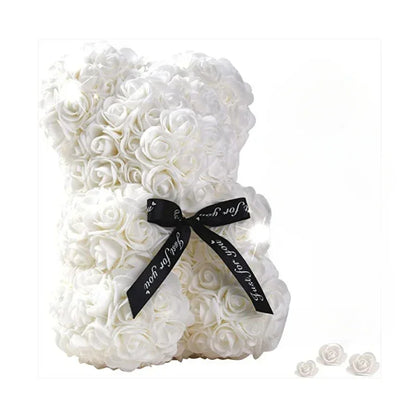 2026 Artificial Flower Eternal Rose Teddy Bear for 520 Mom Mother's Day Birthday Valentine's Day Anniversary Gifts & Decorati
