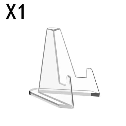 30-1PCS Triangular Card Display Stand Mini Acrylic Idol Photo Picture Holder Stands for Coin Sports Trading Cards Display Rac