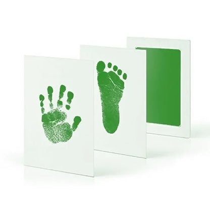 Newborn Baby DIY Hand And Footprint Kit Ink Pads Photo Frame Handprint Toddlers Souvenir Accessories Safe Clean Baby Shower G