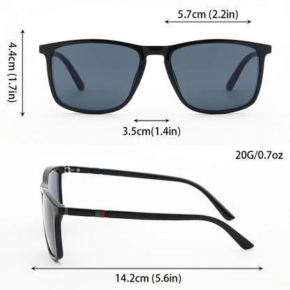1_2pcs Luxury Square Vintage Polarized Cycling Sunglasses UV400 Men Women Fashion Eyewear Travel Driving Fishing Sun Glasses