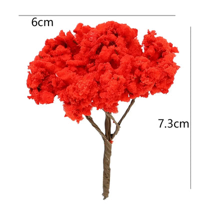 Realistic Fruit Tree Decor Miniature Landscape Table Model Ornaments DIY Fruit Trees Figurines DIY Microlandscape Decorations