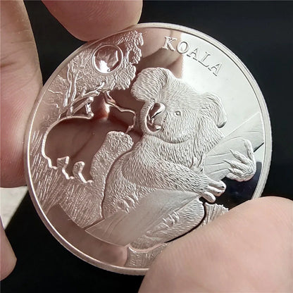 4cm Australia Souvenir Coins Koala Saltwater Crocodie Kangaroo Snake Animal Elizabeth Souvenir Gifts