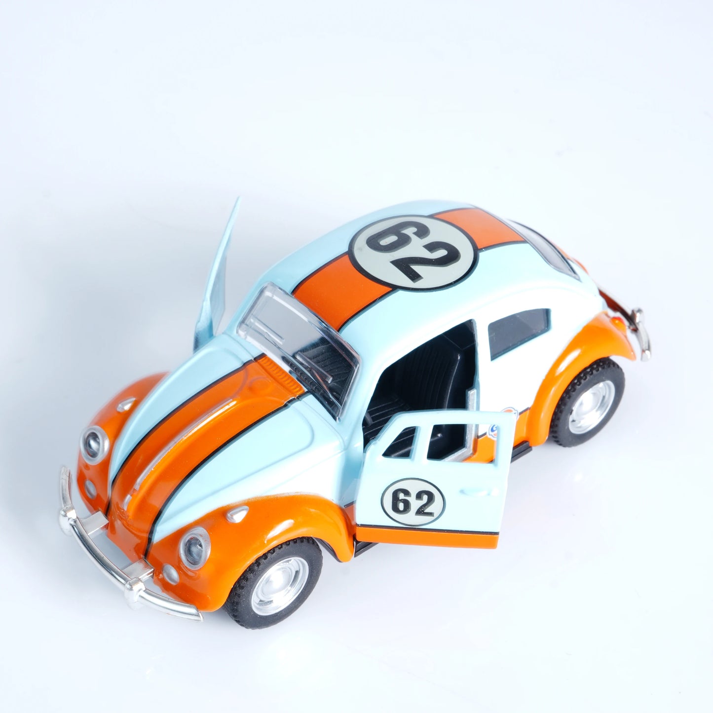 1:36 New Retro Beetle Alloy Die-Cast Classic Model Toy Car, Pull-Back, Openable Doors, Collectible Ornament, Boys' Toy, Chris