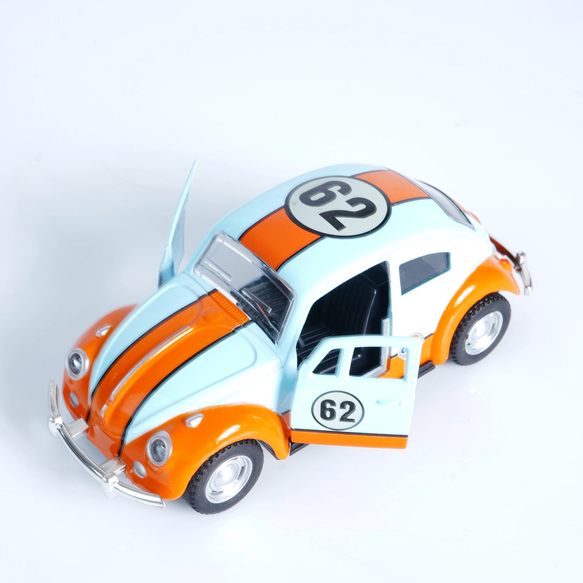 1:36 New Retro Beetle Alloy Die-Cast Classic Model Toy Car, Pull-Back, Openable Doors, Collectible Ornament, Boys' Toy, Chris