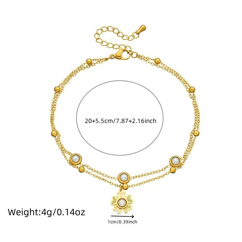 Stainless Steel Bohemian Style Personalized Anklet - E14