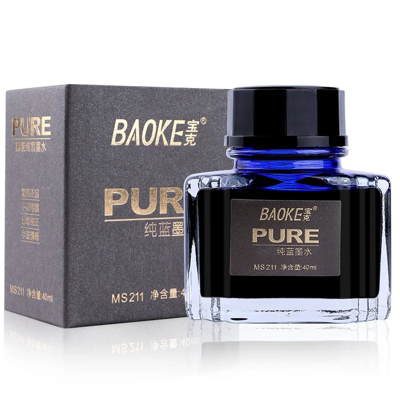 BAOKE 40ml Fountain Pen Ink Bottle Pigment Pure Pen Ink