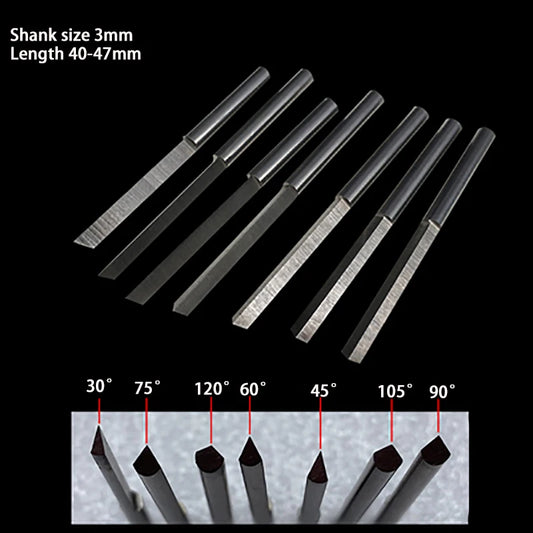 Jewelry Engraving Knives Triangle Graver Metal Engraving Blades Jewellery Tools Pneumatic Carving
