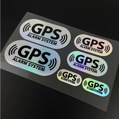 6-Pcs Set Reflective Vinyl Car Stickers Waterproof For DIY Crafts Car Decor
