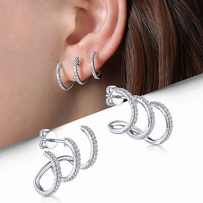 925 Sterling Silver Trendy Stud Earrings Climb Claw Shaped Ear Piercing Accessories Wedding Party Women Jewelry