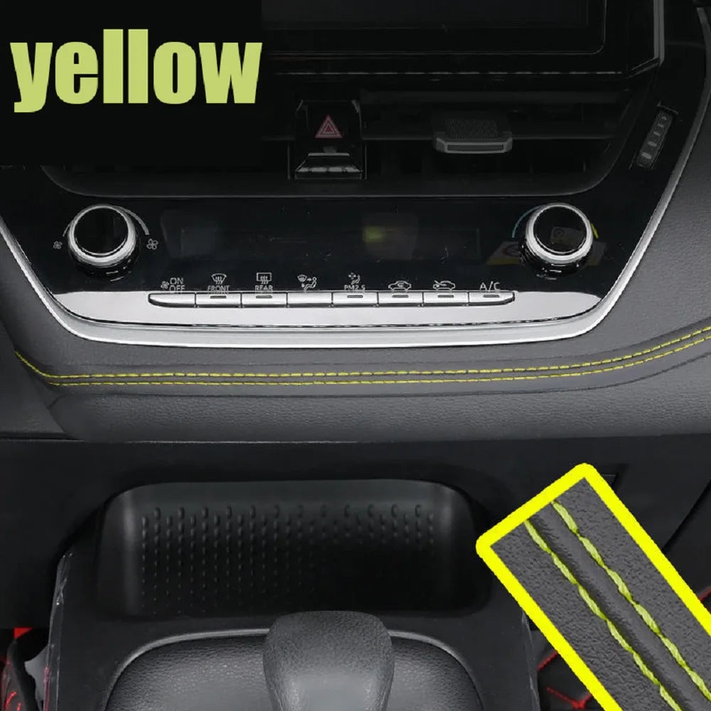 Universal Car Mouldings Trim Pu Leather DIY Braid Decorative Line Strip For Door Dashboard Sticker Car Interior Accessories