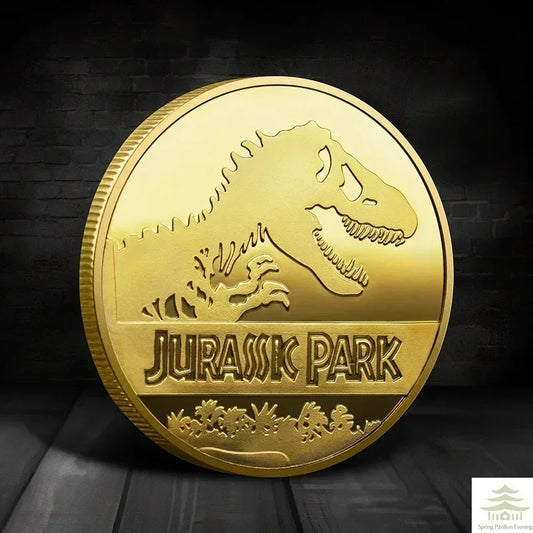 Souvenir Coin REPLICA Commemorative Coins Medallion Badges Coins Jurassic Park Dinosaurs Coins