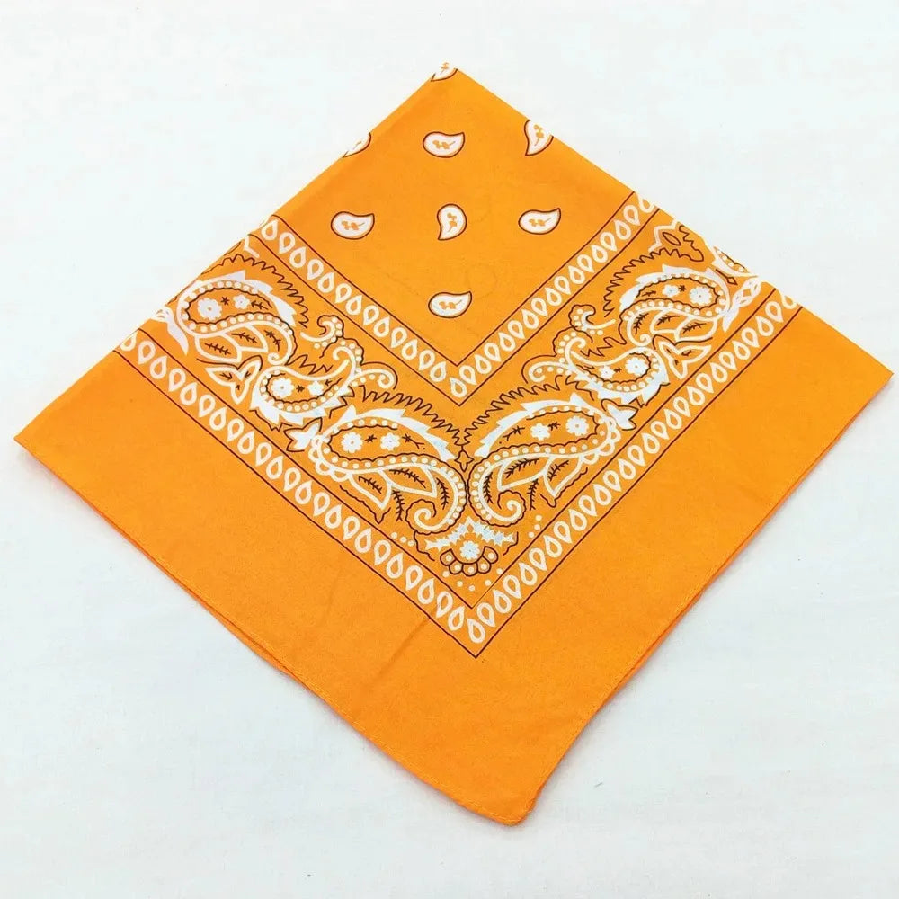 Unisex Men Women Bandana Hairband Cowboy Mens Biker Sports Headwear Wrist Hairwrap Single Sided Head Wrap Scarf Paisley - Ora