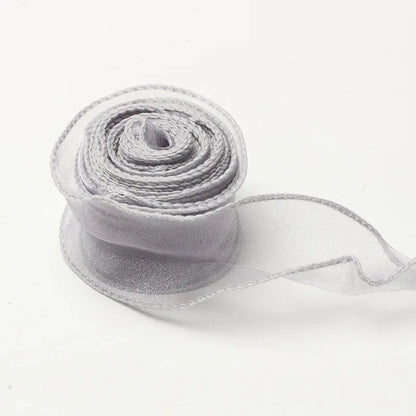 10Yards Fishtail Chiffon Ribbon Wavy Edged Organza Ribbon For DIY Crafts Bouquet Gift Wrapping Wedding Decoration Sewing Acce