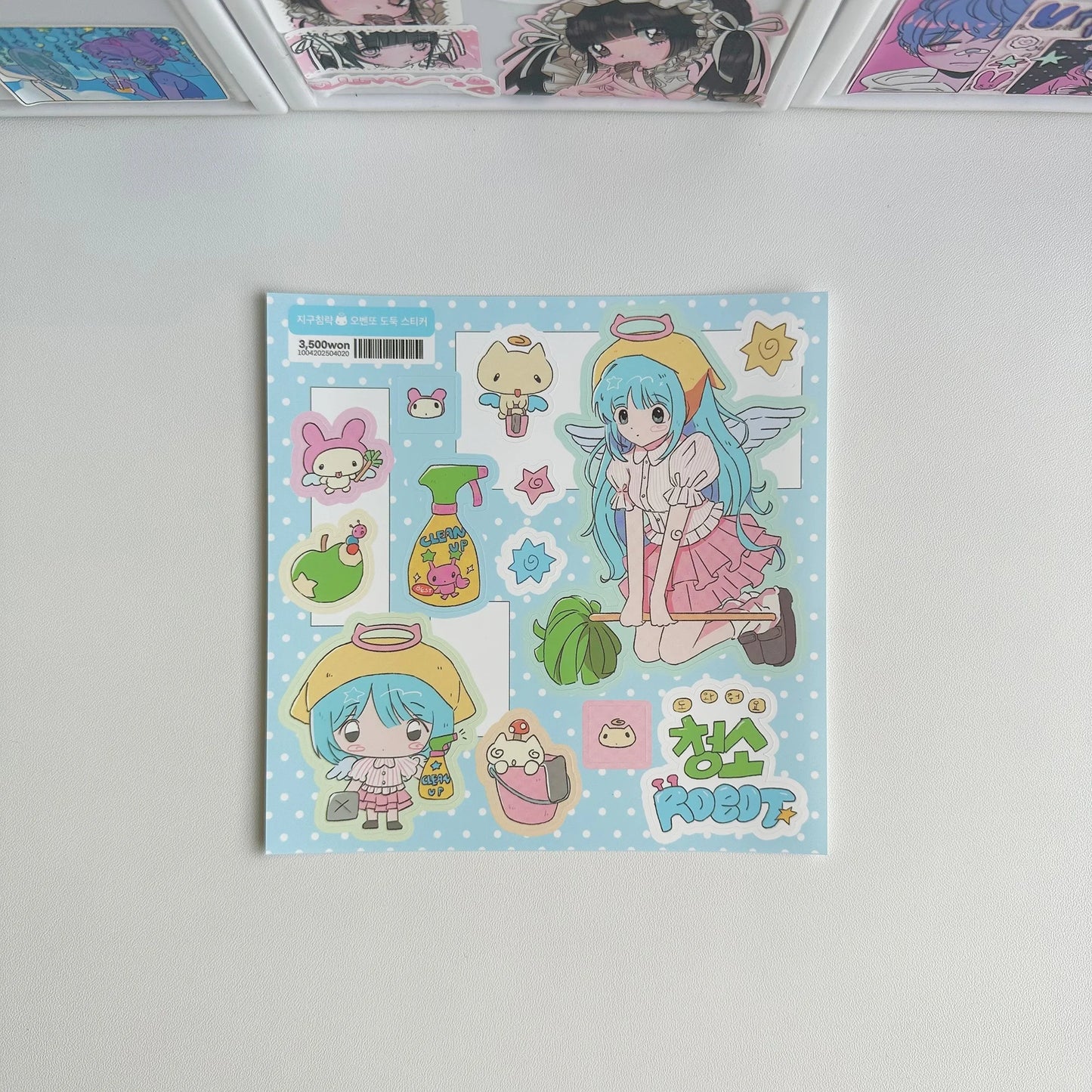 1/6PCS Cute Cartoon Sweet Cool Girl Stickers Hand Account Diary Notebook Planner Scrapbook DIY Decorative Stickers - 05