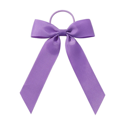1PC Solid Color Ribbon Pigtail Hair Bows Elastic Hair Bands Holders Ties Hair Accessories for Baby Girls Infants Toddler - 43