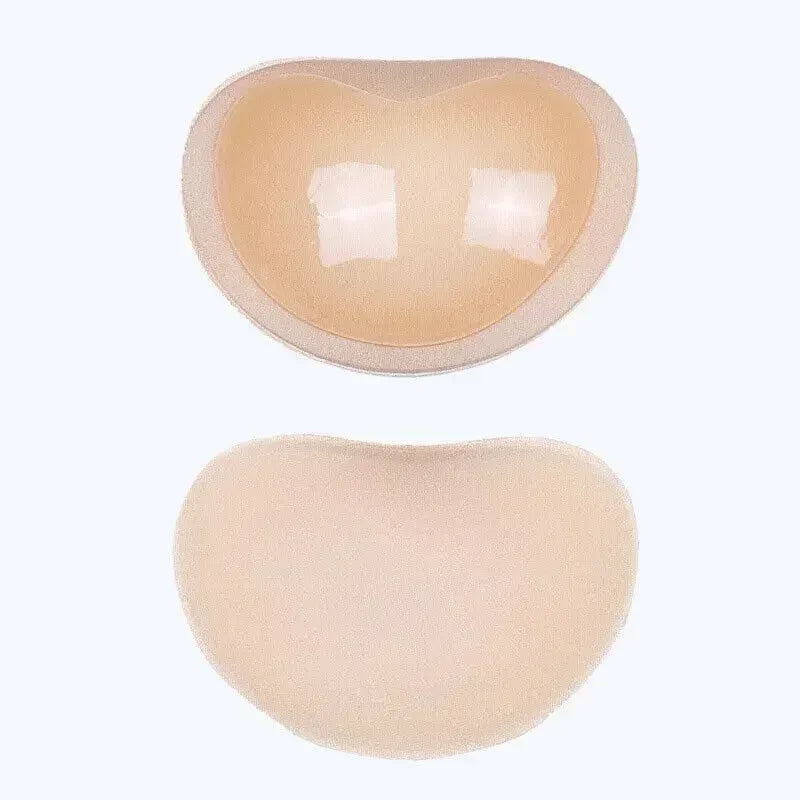 2pcs Silicone Bra Inserts Breast Pads Sticky Push-up Women Bra Cup Thicker Nipple Cover Patch Bikini Inserts for Swimsuit Gif