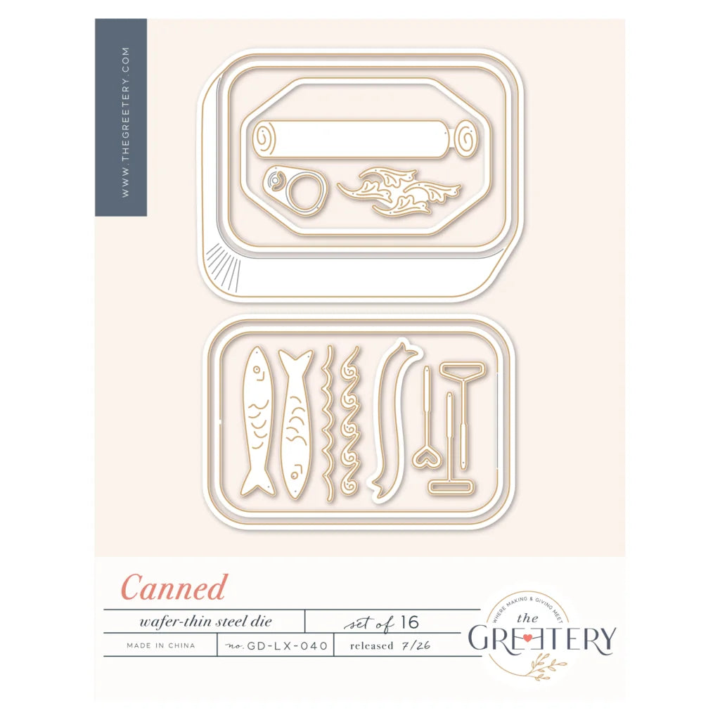 Canned Lie Die 2026 New Metal Cutting Dies Clear Stamps DIY Scrapbooking Birthday Embossing Photo Album Greeting Card Handmad
