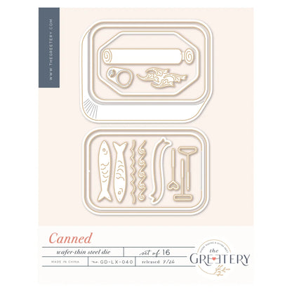 Canned Lie Die 2026 New Metal Cutting Dies Clear Stamps DIY Scrapbooking Birthday Embossing Photo Album Greeting Card Handmad