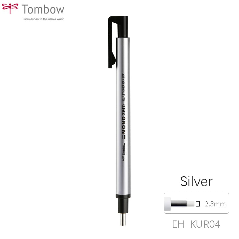 Tombow MONO Zero Eraser Flat / Super Fine Rubber Tip Pen Type Professional High Precision Pencil Eraser For Manga Highlight