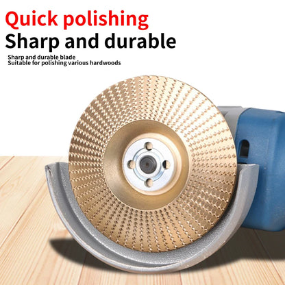 Woodworking Grinding Disc Three-Piece Set 100mm Wide/16Mm Metal Hole Arc-Shaped Bevel Design Electric Grinder Grinding Disc W