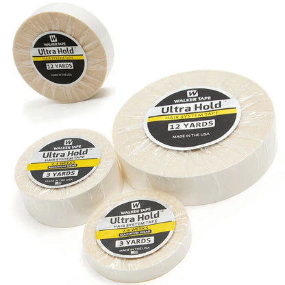 Lace Wig Tape Glue for Hair Extensions Ultra Hold Adhesive Tape Glue for Wig 3/12 Yard Lace Wig Glue Hair System Tape For Tou