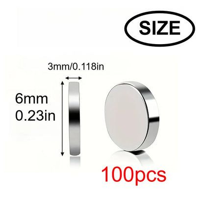10x3/6x3mm mini Whiteboard Magnet, Widely Used in Halloween DIY, Refrigerator stickers Warehouse Tool Classification Bag Butt