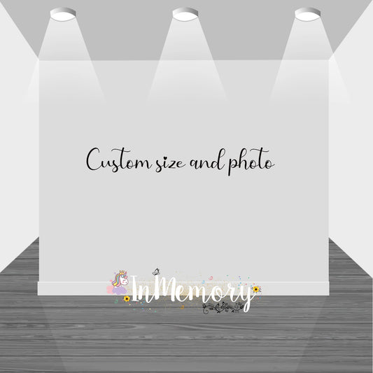 Custom Photo Background Personalize Backdrop Send us Picture/Link to Print or Design Your Own Artwork