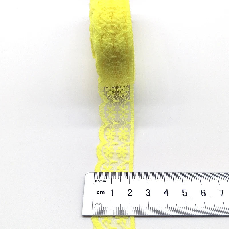 10 Yards High Quality Beautiful White Lace Ribbon Tape 22MM Lace Trim DIY Embroidered For Sewing Decoration African Lace Fabr
