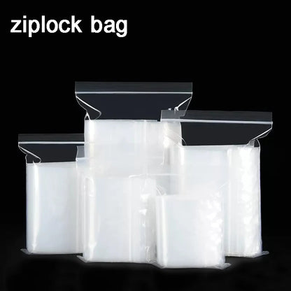 Clear Thick Zip Lock Ziplock Storage Bags Heavy-Duty Transparent Plastic Zip Package Small Jewelry Packing Reclosable Poly Po