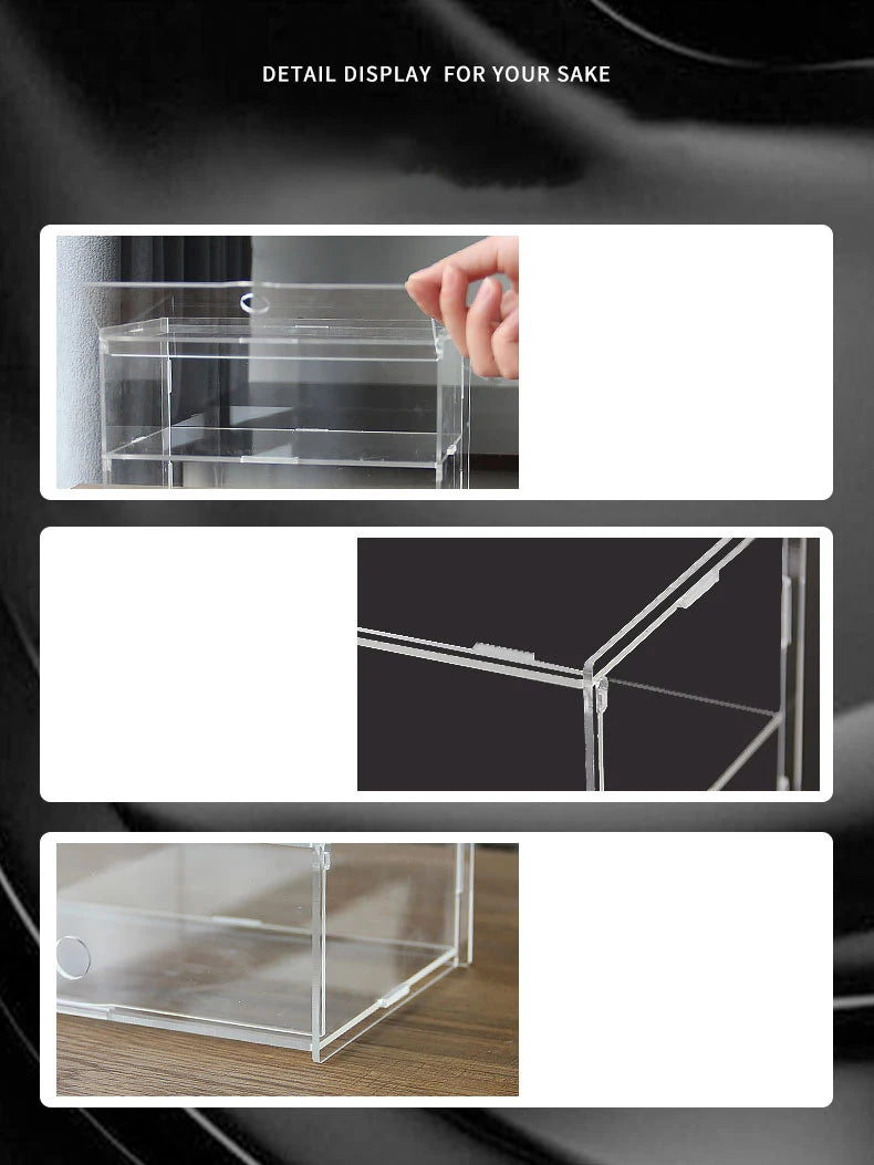2-5 Layer Acrylic Car Model Display Case for Lego Speed Racing Series,Display Box Car Transparent Scene Storage Dust Cabinet
