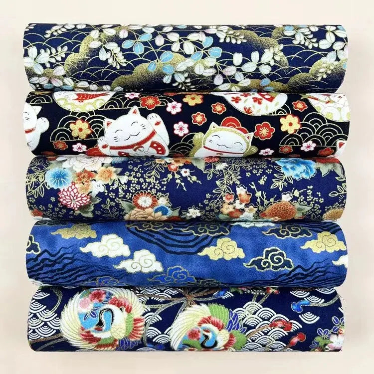 5pcs Cotton Fabric, Printed Fabric, Handmade Doll Clothes Fabric, Dress Fabric, For DIY Sewing Scrapbooking Quilting Craft - 