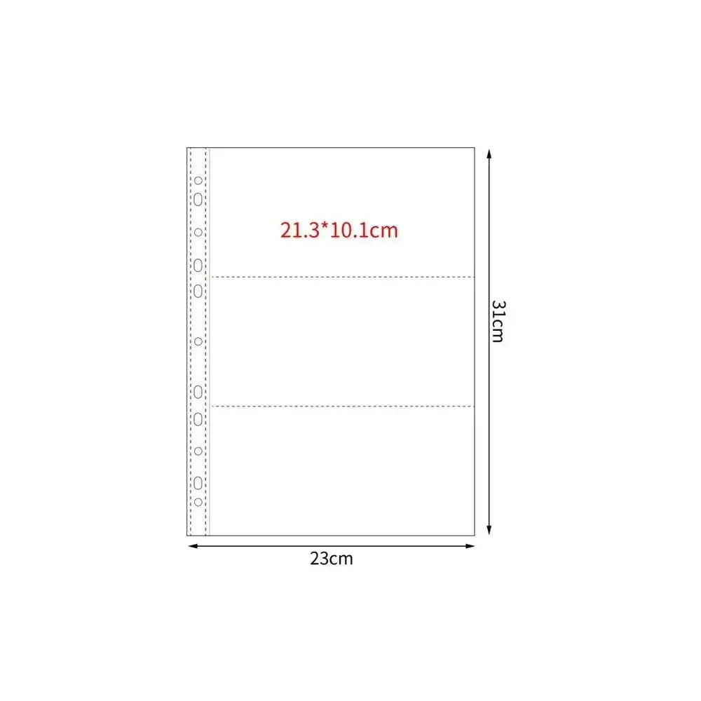 A4 Kpop Photocard Binder Sheets Multiple Pockets Sleeve PP Acid Free Photo Album Refill Pages Card Stamp Die Jewelry Storage 