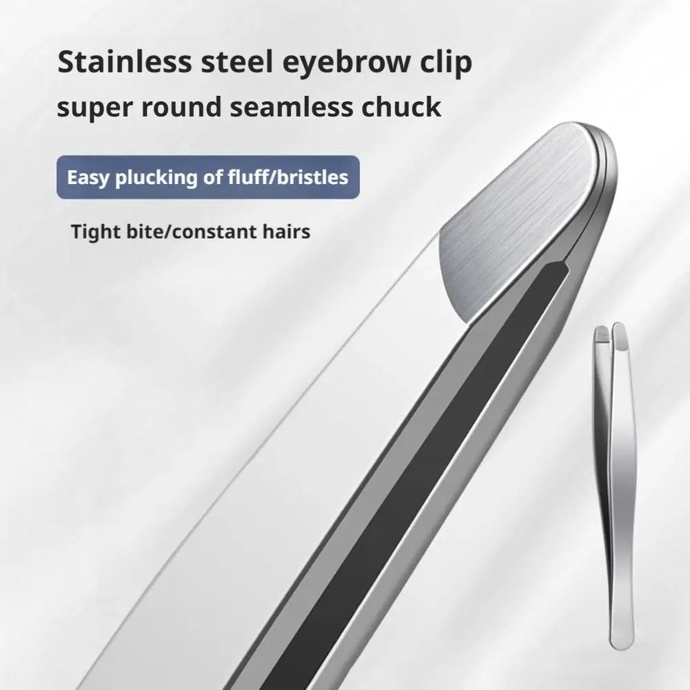 Stainless Steel Brow & Facial Hair Remover Eyebrow Tweezers Non-slip Makeup Remover Tweezer Tools Hair Removal Makeup Tools