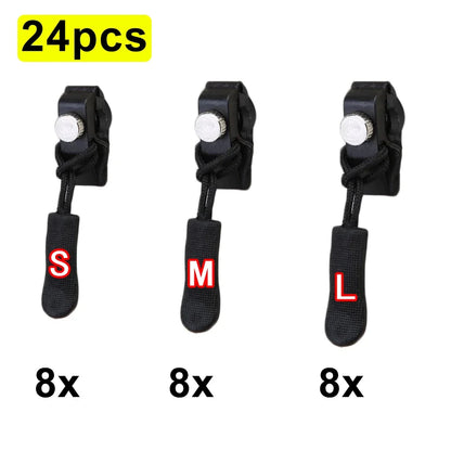 Universal Zipper Repair Kit Quick Instant Detachable Zipper Head Replacement Zipper Slider Pull for Jacket Bags Coat Free Sew