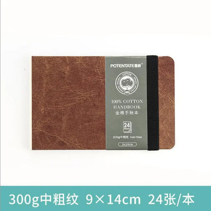 POTENTATE Watercolor 100% Cotton Paper Pad 24 Sheets10x10cm/9x14cm/13x19cm Artists Beginners Watercolor Sketchbook Drawing Pa