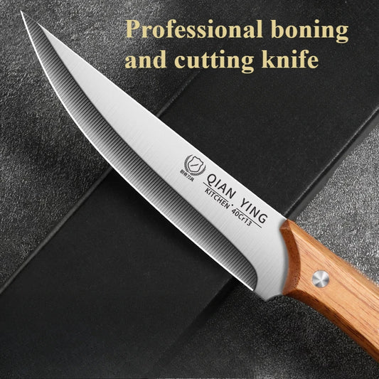Boning Knife Household Sharp Stainless Steel Slaughter Knife Fruit Knife Sheep Skin Slicing and Peeling Knife Slaughter Knife