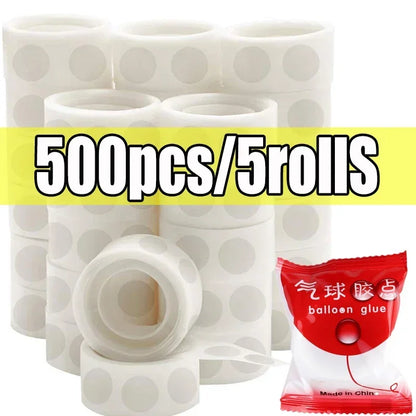 Double Sided Clear Sticky Point Tape Balloon Glue Dot Adhesive Birthday Wedding Party Balloons Glue Sticker Photoes Stand Arc