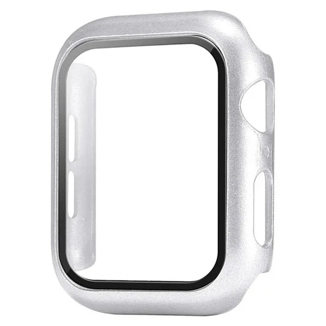 Glass+Cover For Apple Watch case 44mm 40mm 41 42 45 mm 49mm 46mm Screen Protector iWatch series Ultra 10 9 8 7 6 SE 5 Accesso