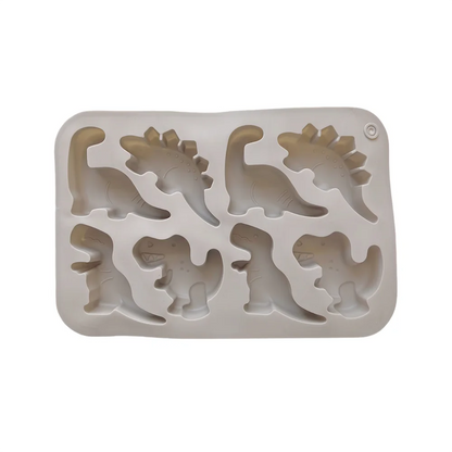 1pc 8-cavity silicone mold 3D dinosaur shaped chocolate candy, pudding, cookies, mold making, cake baking utensils - 016grey
