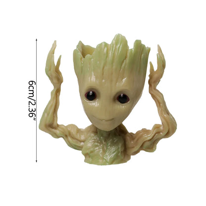 Desktop Decor Mini Anime Figurine Tree Man Miniature Model Cute Groot Doll Toy Home Accessories Ornament Handicraft Gifts