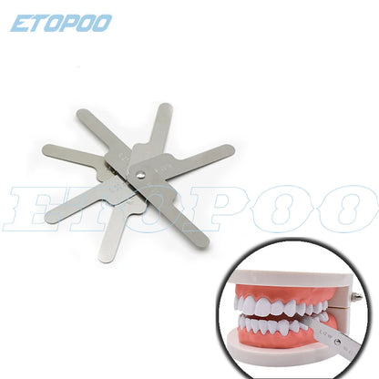 Dental Tooth Gap Measuring Ruler Interproximal Reduction Gauge Measure Reciprocating IPR Orthodontic Treatment Tools