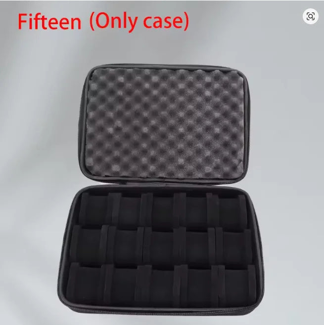 Watch Box Organizer for Men,Watch Travel Case Portable Storage Watch Display Holder for Wristwatches with anti-Move Watch