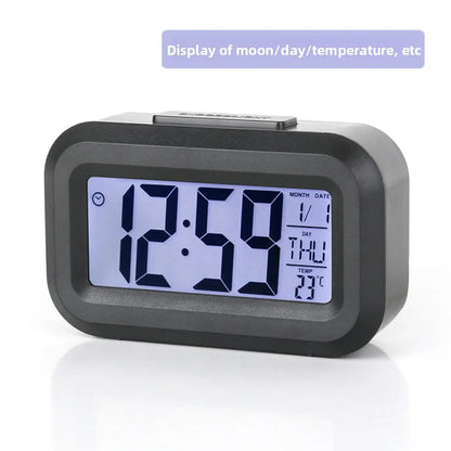 Digital Led Clock Household Bedside Battery Powered Multi-function Alarm Clock Desk Things for the Room Table Clocks Home Dec